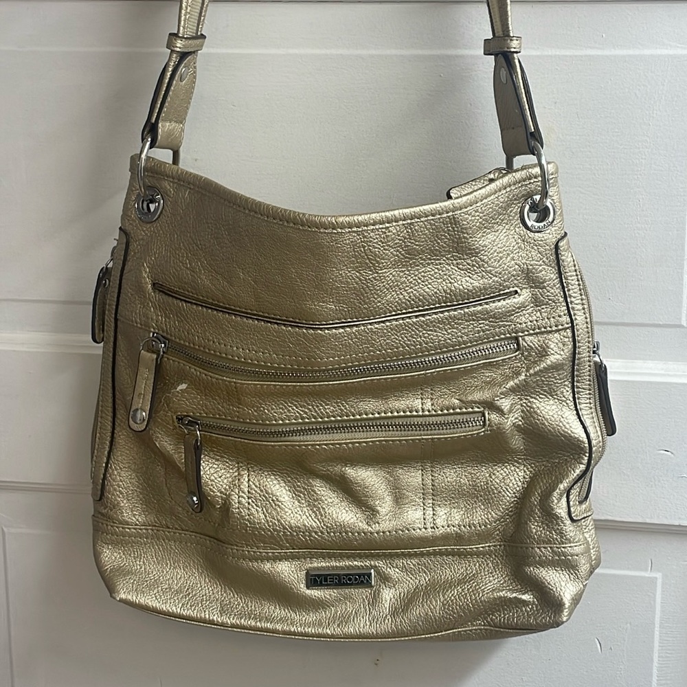 Tyler Rodan Metallic Gold Shoulder Bag
